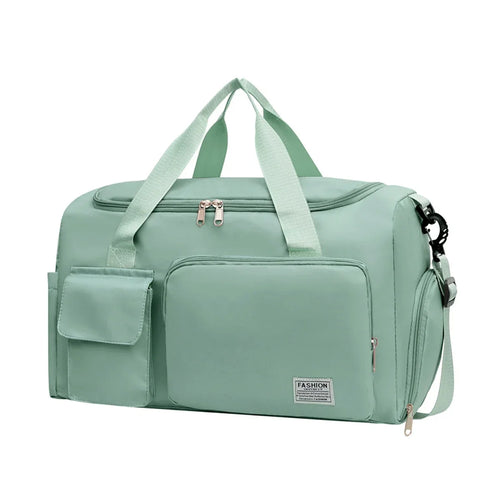 Women's Travel Duffel Bag with Shoe Compartment - Water Resistant for Gym, Sports, Overnight Trips