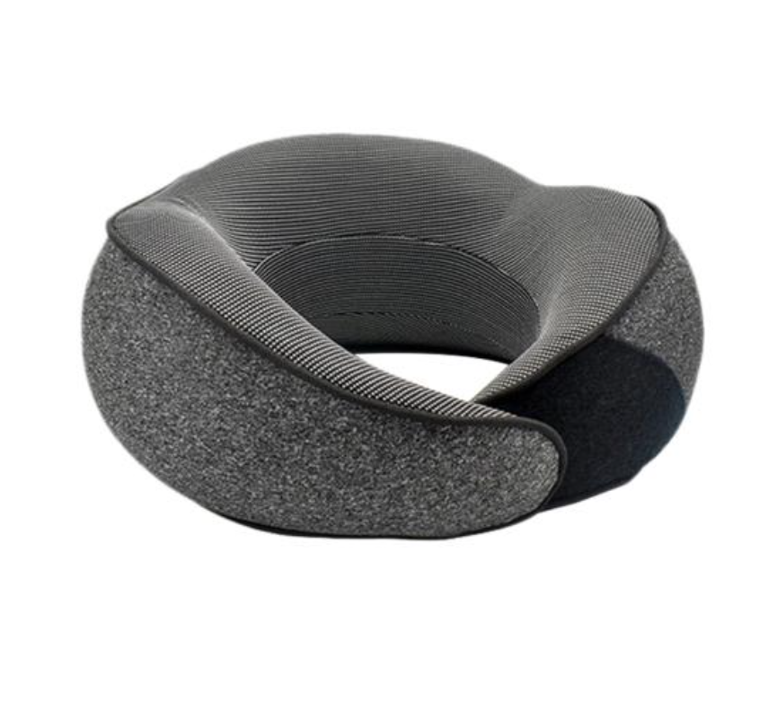 Travel Neck Pillow Ultra-Compact Portable Design for Airplane, Car & Office - Adjustable